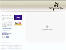 Tablet Screenshot of faithag1.org